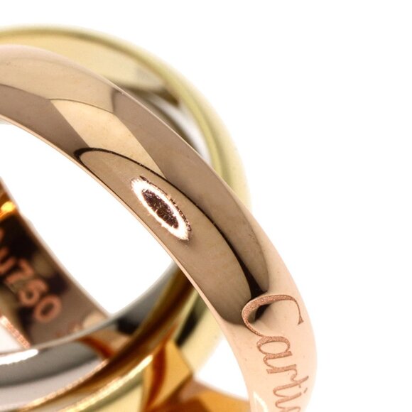 CARTIER 18k Yellow Gold Trinity Ring #48 - Picture 4 of 6